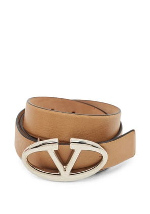 Valentino Garavani Pre-Owned VLogo buckle belt - Neutrals