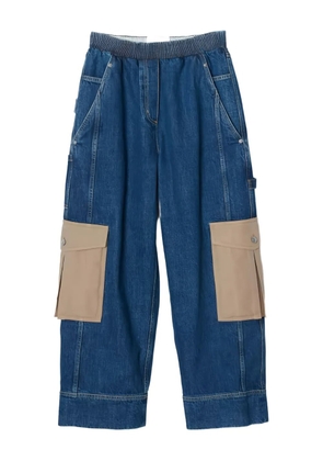 3.1 Phillip Lim patchwork multi-pocket trousers - Blue