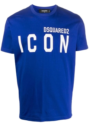 DSQUARED2 Icon-print cotton T-shirt - Blue