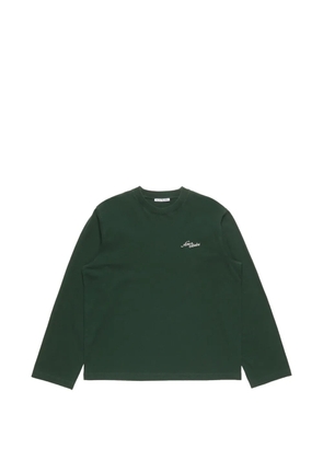 Acne Studios jersey T-shirt with logo - Green