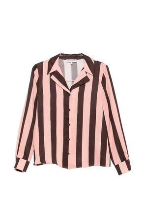 Stine Goya striped button-up shirt - Brown