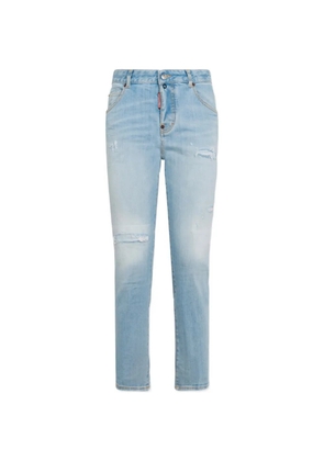 DSQUARED2 super bleached stretch Teddy jeans - Blue