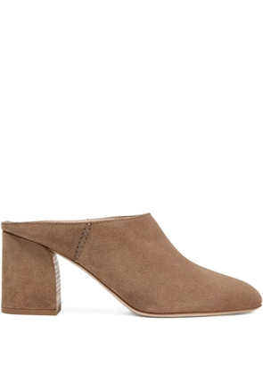 Tod's 80mm suede mules - Neutrals