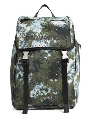 DSQUARED2 paint-splashes logo-print backpack - Green
