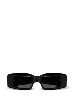 Alaia Eyewear rectangle-frame logo-print sunglasses - Black