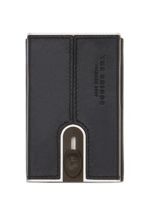 The Bridge leather RFID-protection cardholder - Black