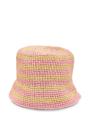 Prada Pre-Owned logo-embroidered bucket hat - Pink