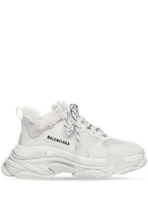 Balenciaga Triple S faux-fur sneakers - Grey