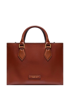 The Bridge Ida leather detachable-strap tote bag - Brown