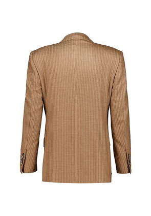 TOM FORD stripe-print double-breasted jacket - Neutrals