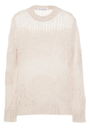 Acne Studios open-knit oversized jumper - Neutrals