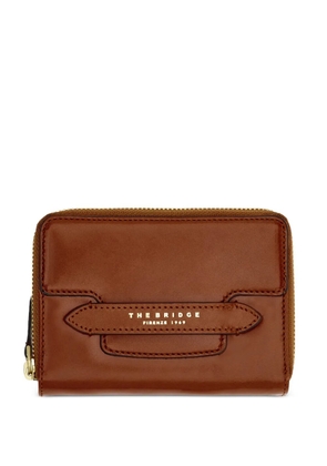 The Bridge zip-around leather wallet - Brown