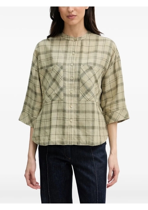 Barbour Orla check-pattern button-up shirt - Green