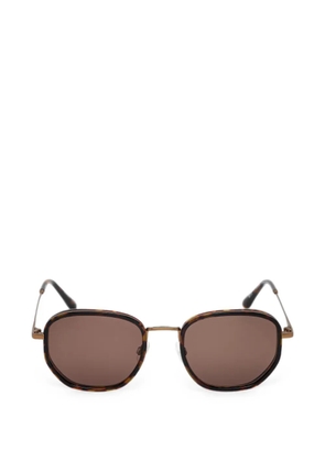 Barbour geometric-frame sunglasses - Brown