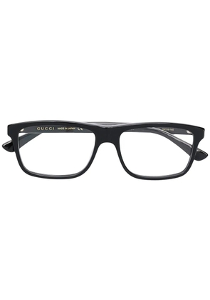 Gucci Eyewear rectangular frame glasses - Black
