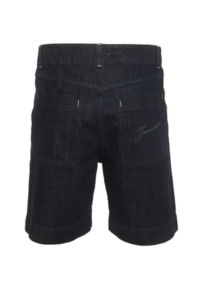 Jacquemus Pre-Owned straight-cut denim shorts - Blue