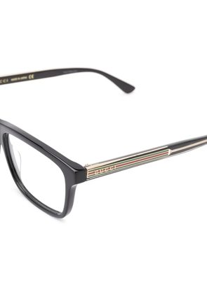 Gucci Eyewear rectangular frame glasses - Black