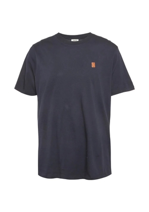 SANDRO logo-patch T-shirt - Blue