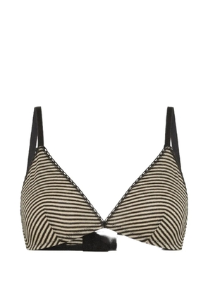 MOMONÌ Amethist striped bra - Black