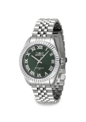 Invicta Specialty fluted bezel 36mm watch - Green