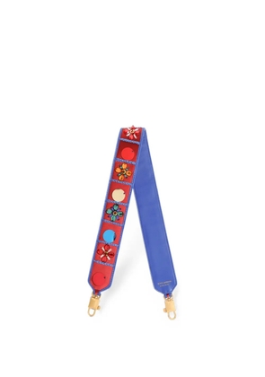 Dolce & Gabbana bag shoulder strap with embroidery - Blue