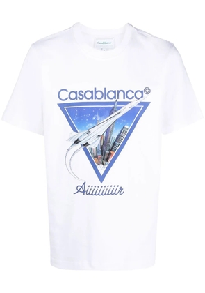 Casablanca Aiiiiir printed T-shirt - White