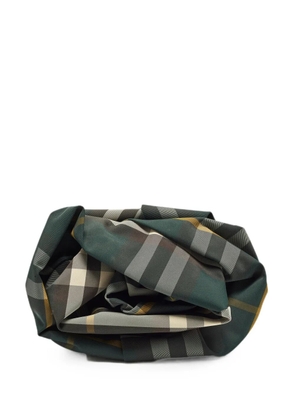 Burberry Pre-Owned Rose ruched clutch bag - Green