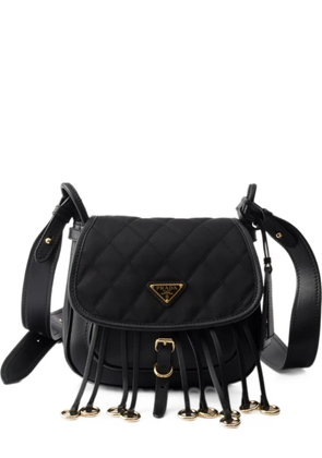 Prada Corsaire Re-Nylon and leather mini shoulder bag - Black