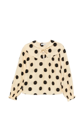 Stine Goya polka-dot tie-neck blouse - Neutrals