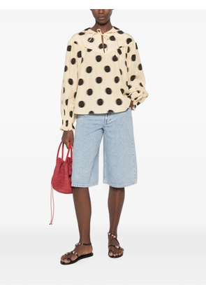 Stine Goya polka-dot tie-neck blouse - Neutrals