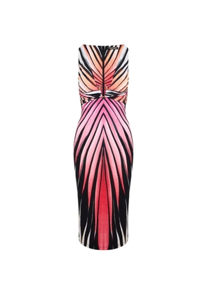 Roberto Cavalli Ray Of Paradise printed midi dress - Black