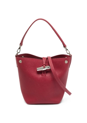 Longchamp Le Roseau leather tote bag - Red