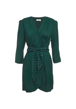 SANDRO belted wrap dress - Green