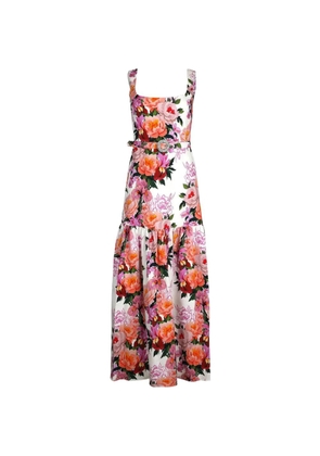 Borgo De Nor Davie floral-print dress - White