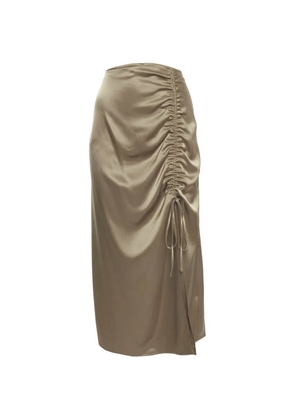 Polo Ralph Lauren Vintage ruched-detail maxi skirt - Brown