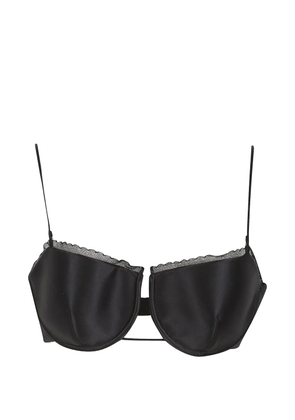 Givenchy lace-trim silk top - Black