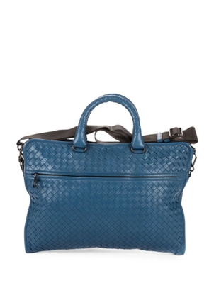 Bottega Veneta Pre-Owned Intrecciato weave briefcase bag - Blue