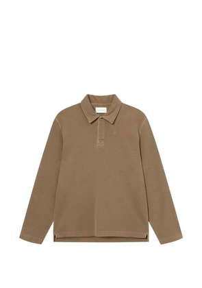 Wood Wood WWThiago long-sleeve polo shirt - Brown