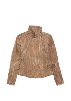 Isaac Sellam Experience crinkled-effect jacket - Brown