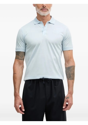 Karl Lagerfeld logo-embroidered polo shirt - Blue