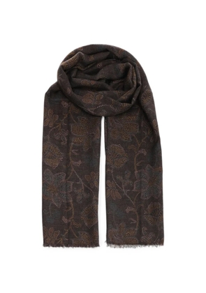 Al Duca D’Aosta 1902 floral-print scarf - Brown