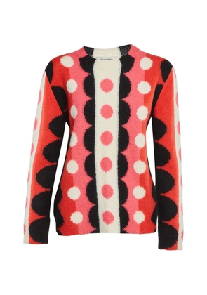 Valentino Garavani Pre-Owned Carmen polka-dot sweater - Red