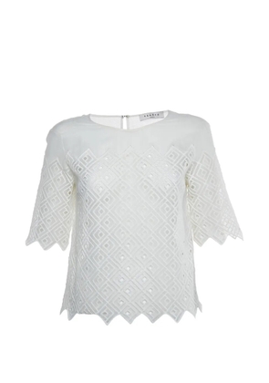 SANDRO scalloped-hem blouse - White