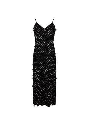 Giovanni Paris Ophelie polka-dot ruffled maxi dress - Black
