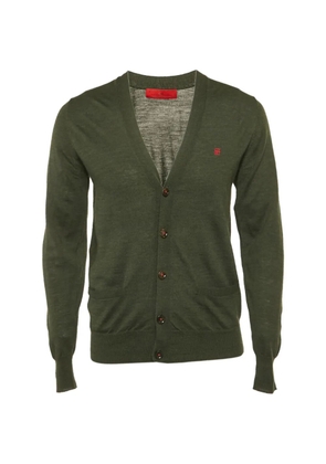 Carolina Herrera Vintage V-neck button-front cardigan - Green