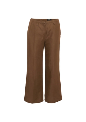 BOSS straight-fit pleated trousers - Brown