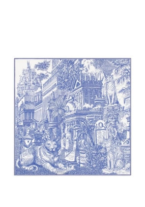 Inoui Editions graphic-print square scarf - White