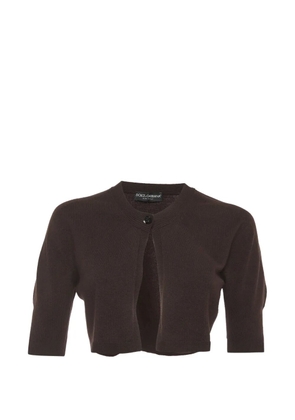 Dolce & Gabbana Pre-Owned cropped short-sleeve cardigan - Brown