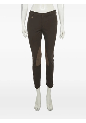 Ralph Lauren Vintage suede-panel trousers - Brown