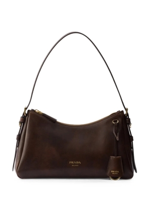 Prada Aimée medium leather shoulder bag - Brown